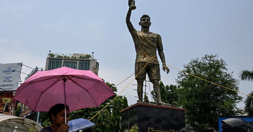 A polêmica que resultou na retirada da estátua de Messi na Índia