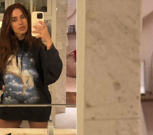 Anitta compartilha nova imagem e seguidores notam porta-retrato peculiar no banheiro: ‘Seu ídolo