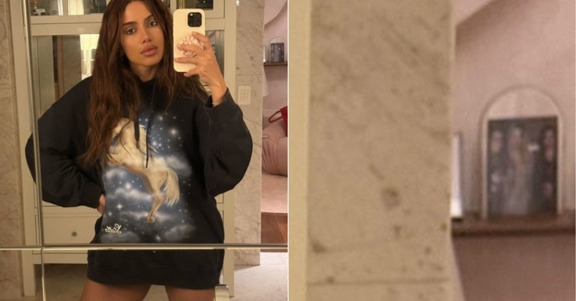 Anitta compartilha nova imagem e seguidores notam porta-retrato peculiar no banheiro: ‘Seu ídolo