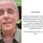 Tony Bellotto compartilha sua luta contra o câncer e revela: “Não posso afirmar que estou curado