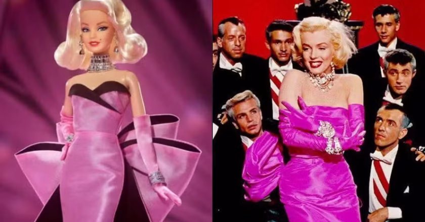 Marilyn Monroe completa um século e recebe Barbie inspirada em seu famoso traje de ‘Os Homens Preferem as Loiras