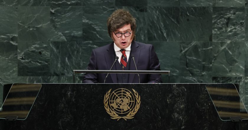 Milei critica ONU e reafirma reivindicação sobre as Malvinas em seu pronunciamento